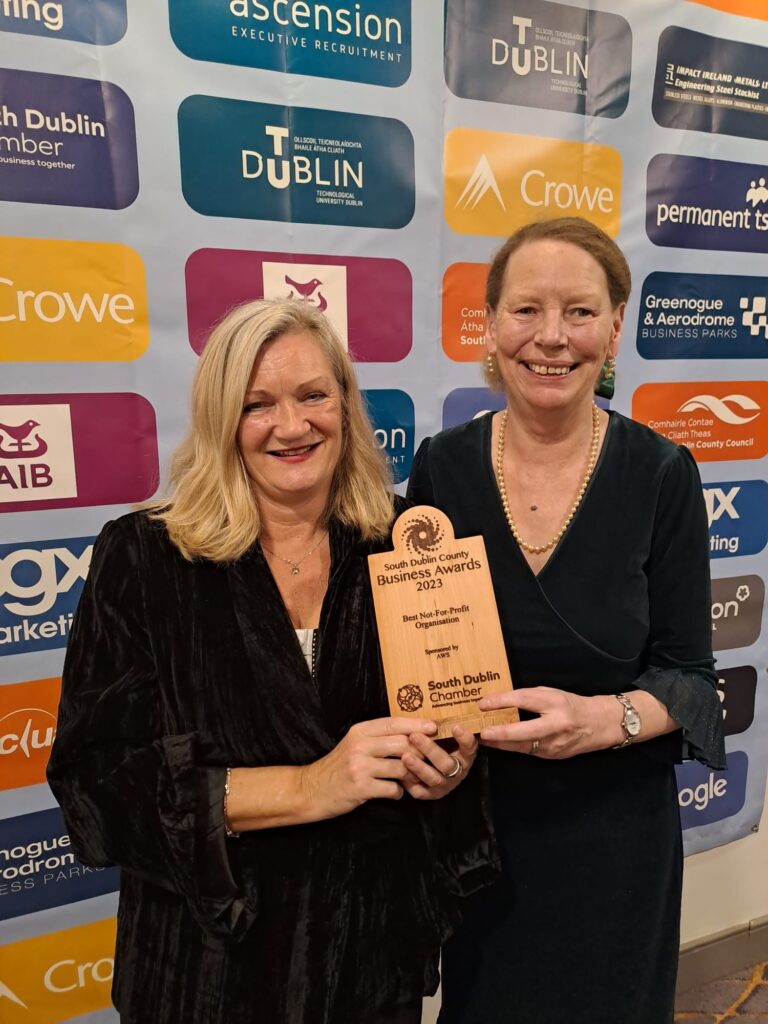 Claire Casey, Restorative Practices, CDI and Marian Quinn, CEO CDI, at the South Dublin County Business Awards