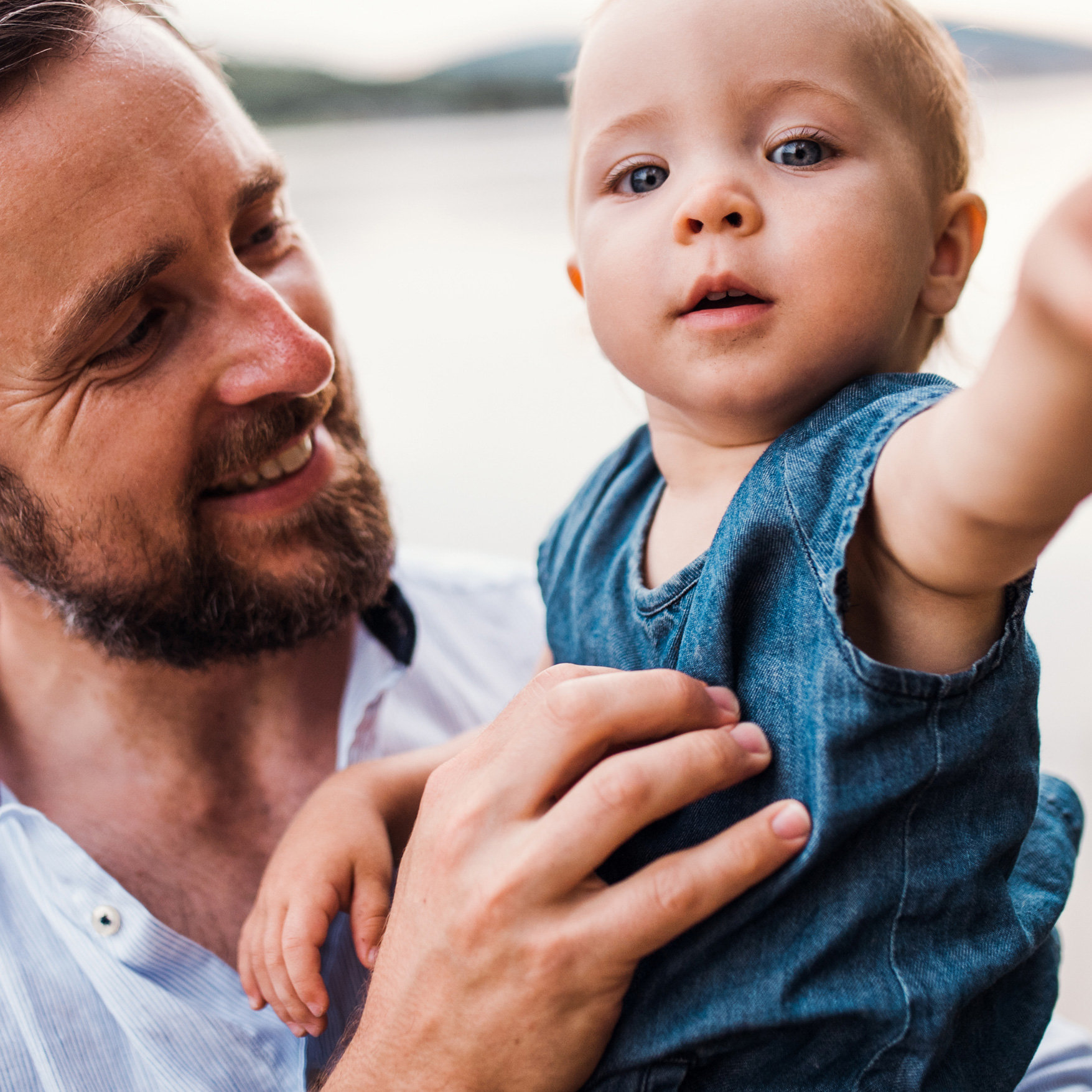 Dad with toddler